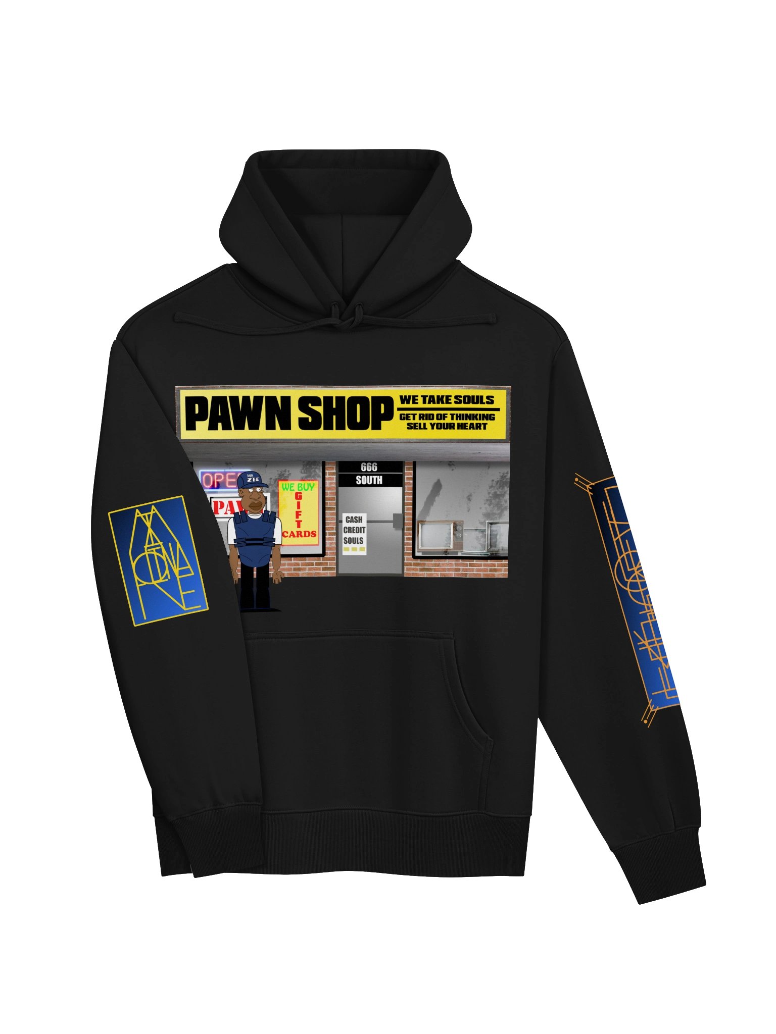 MR. ZEE Pawn Shop Cartoon Streetwear Hoodie product image (9)