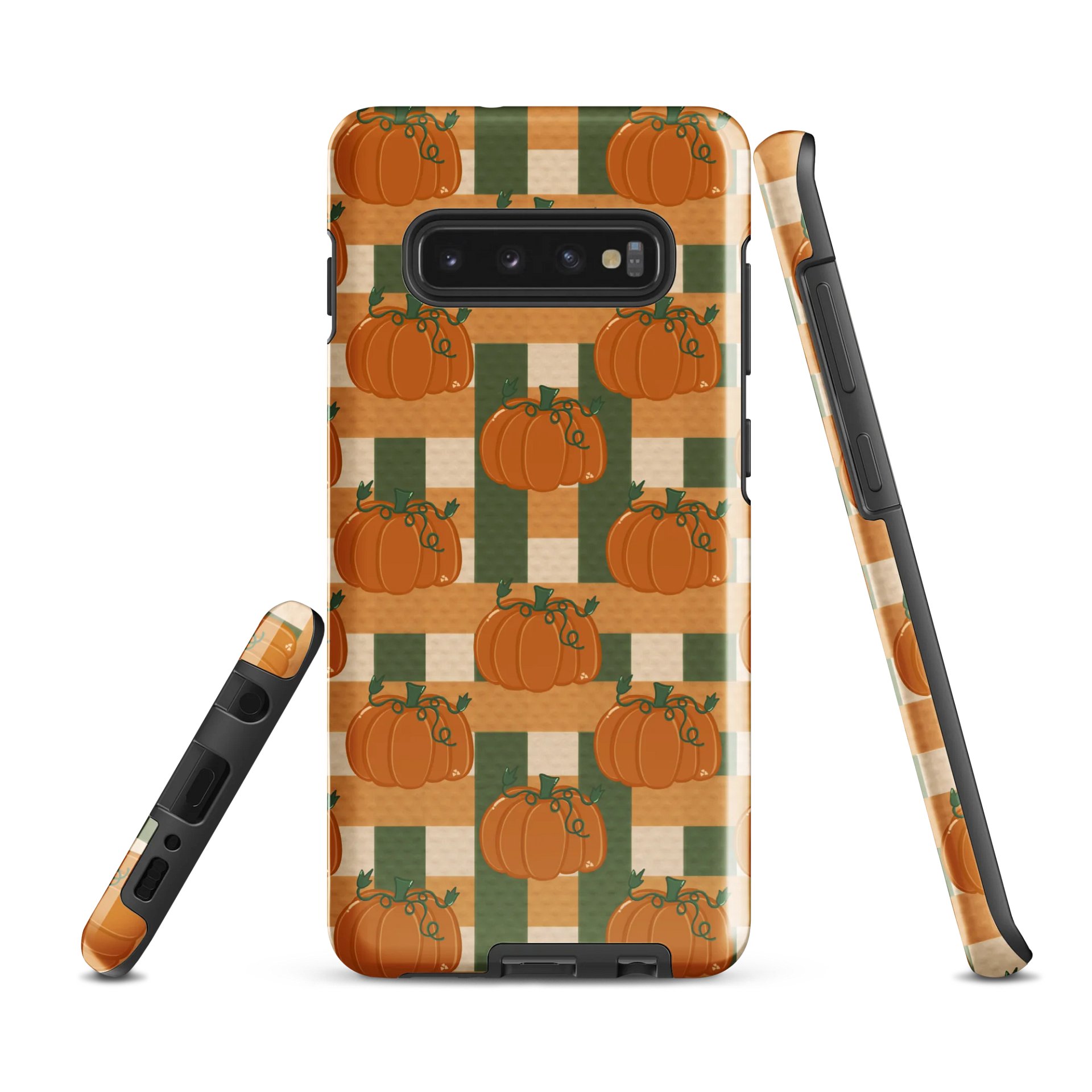 Pumpkin Plaid Pattern Samsung® Tough Case product image (2)