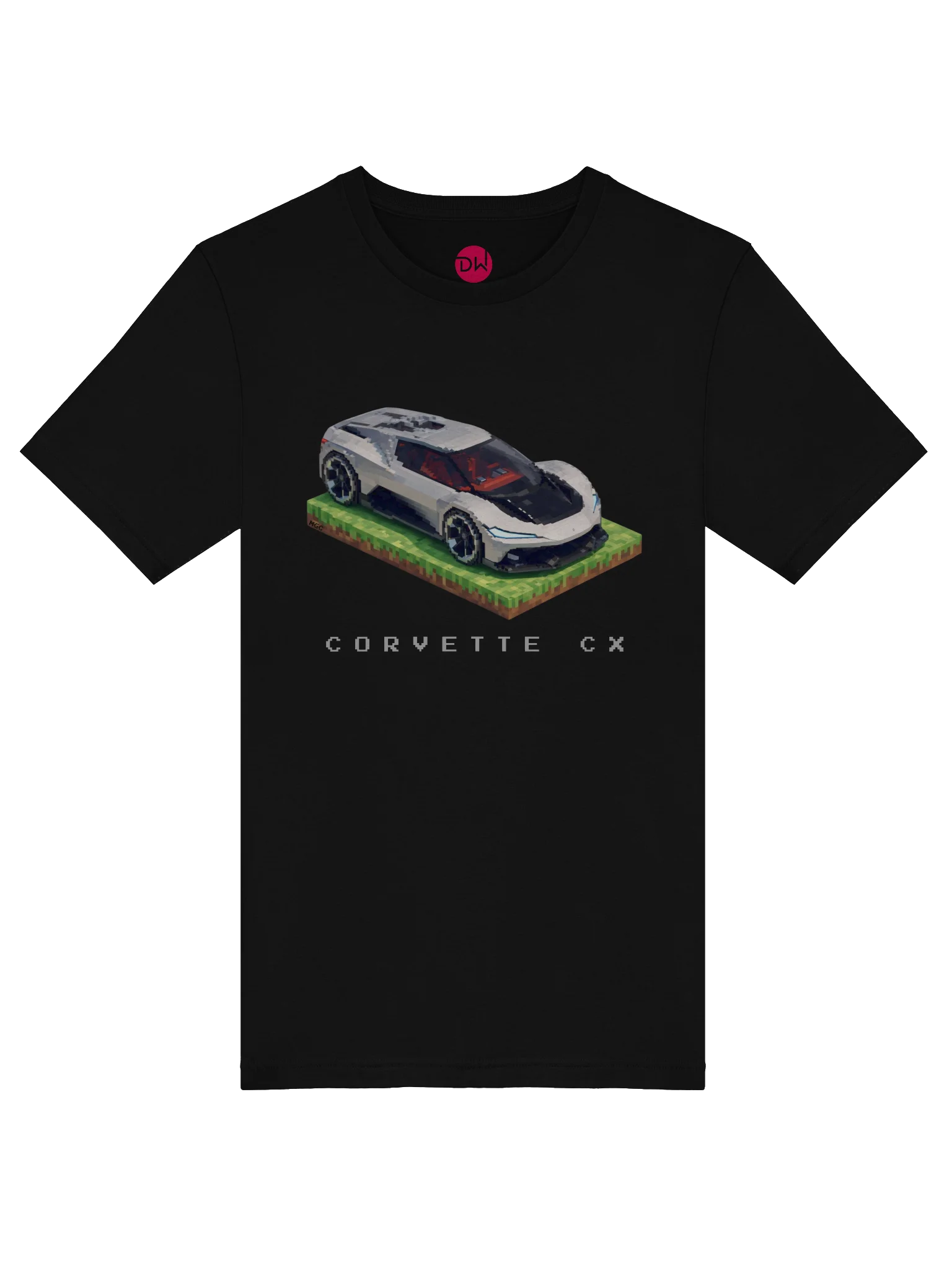 Silver Corvette CX Concept Shirt (Pixel, Retro, Minecraft) product image (39)