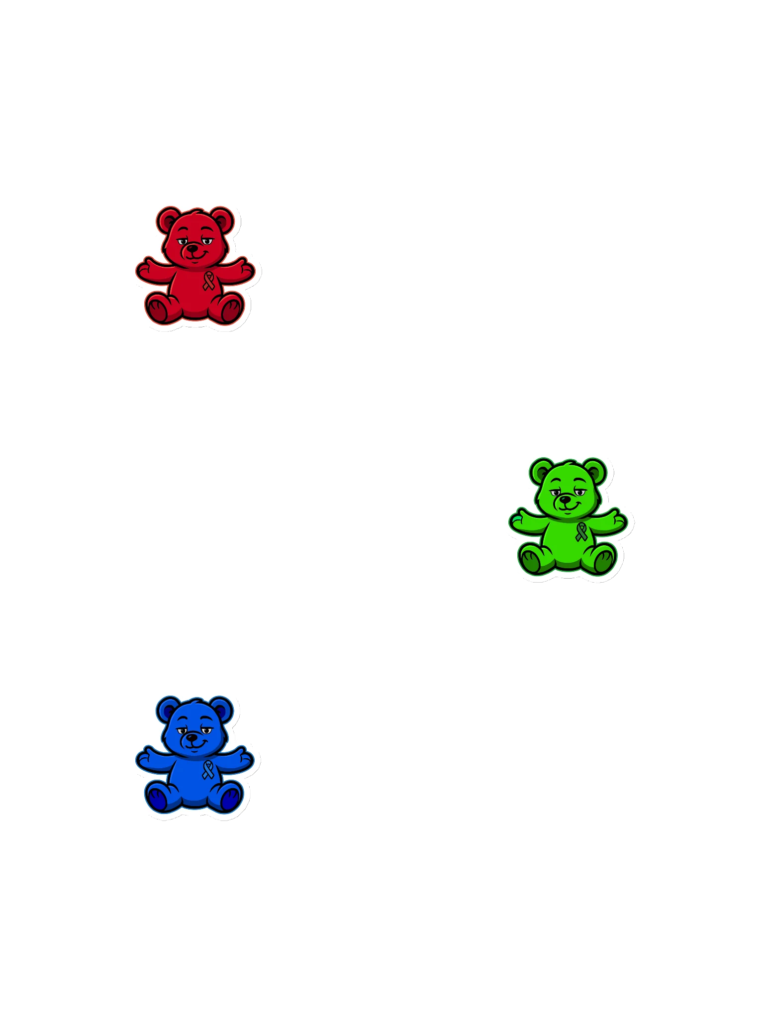 RGB Bear of Sharing Magnet Bundle product image (1)