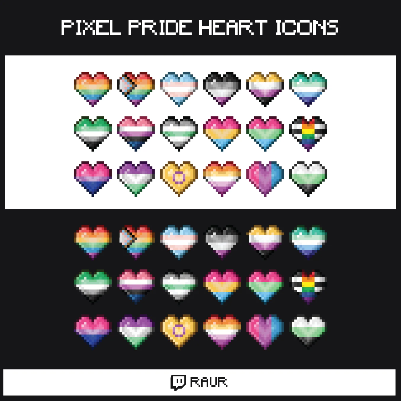 Twitch Pixel Pride - Sub/Bit Badges & Emotes product image (1)