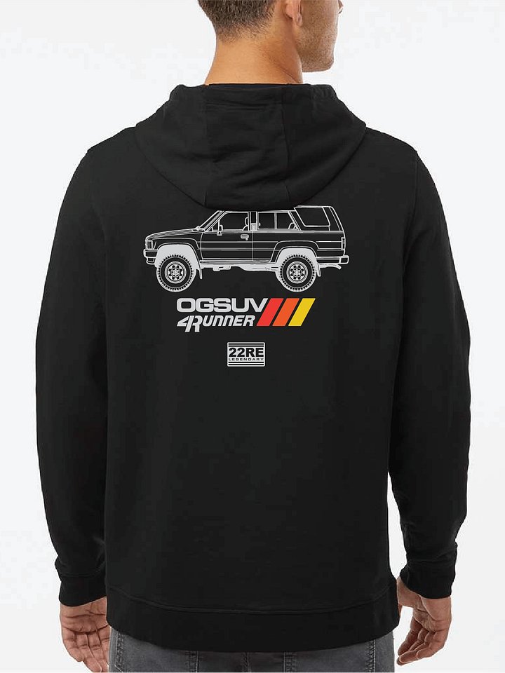 Side View Unisex Premium Hoodie - Black product image (1)