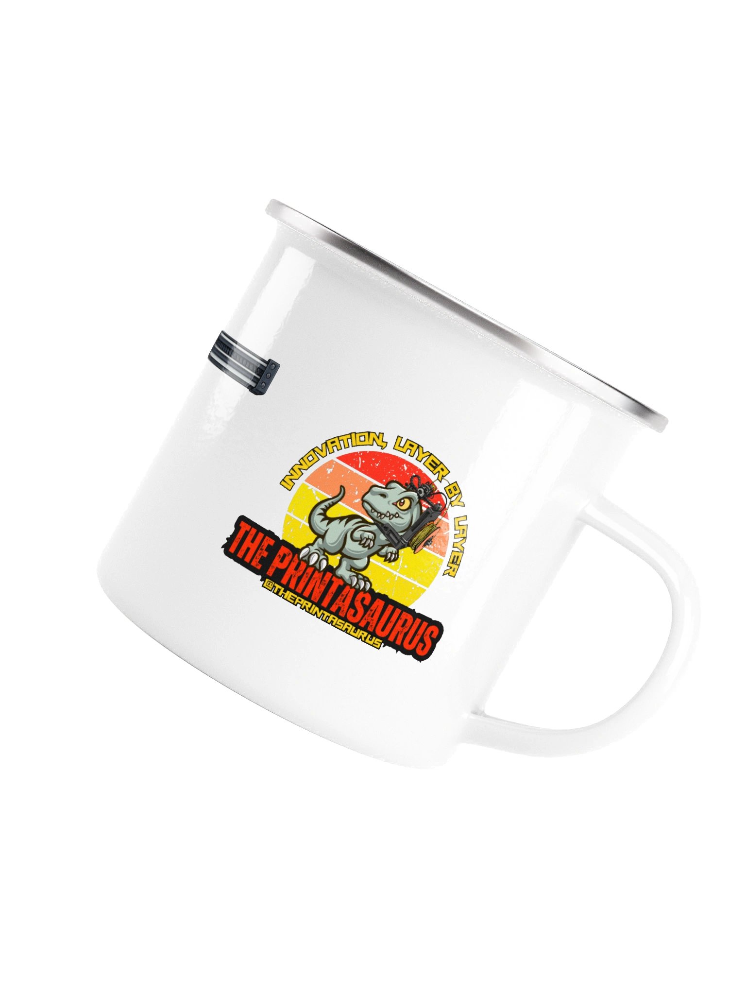 The Printasaurus Enamel Mug product image (5)