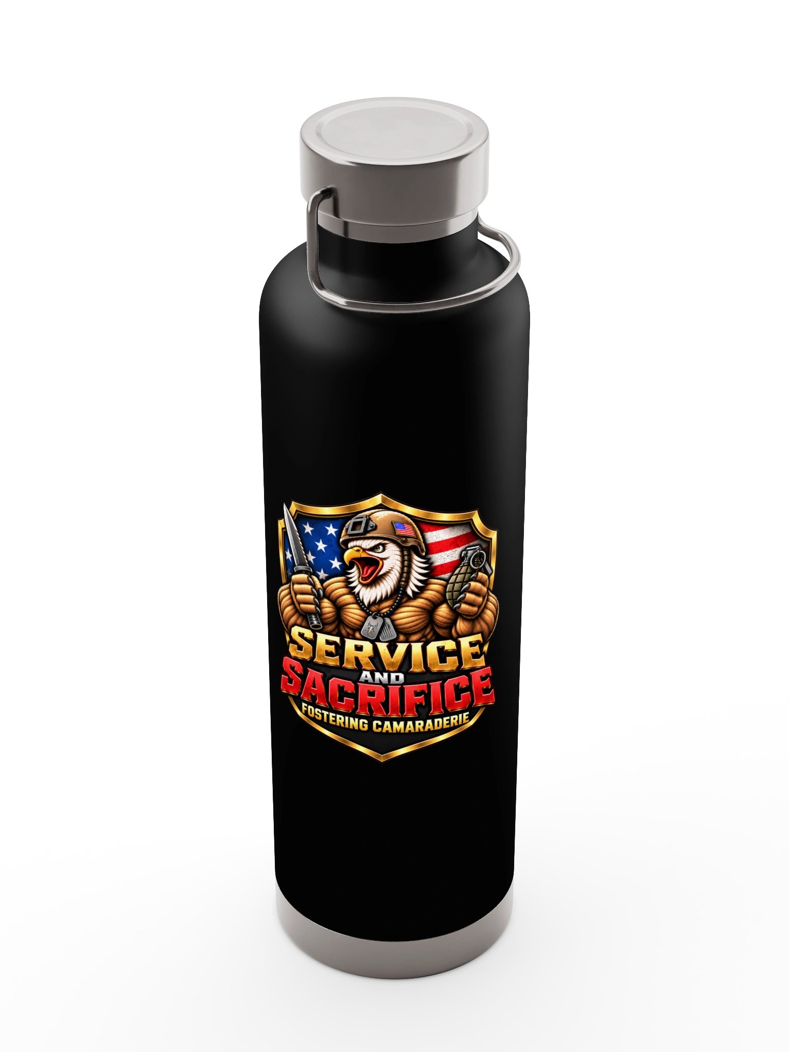 OG Logo + Flag insulated water bottle product image (1)