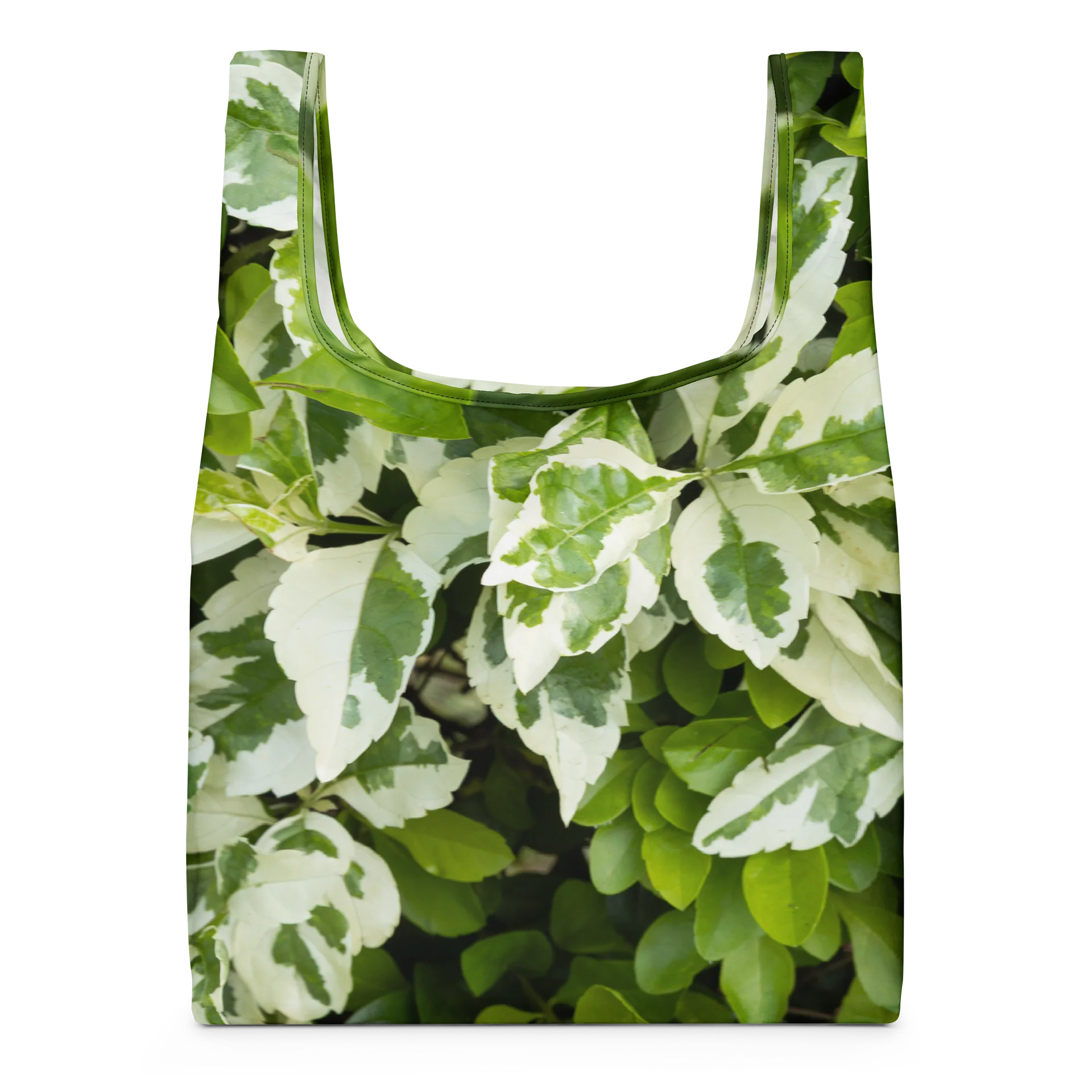 Moss & Parch All-Over Print Re-Usable Shopping Bag | Earthy Forest Green Grocery Tote product image (1)
