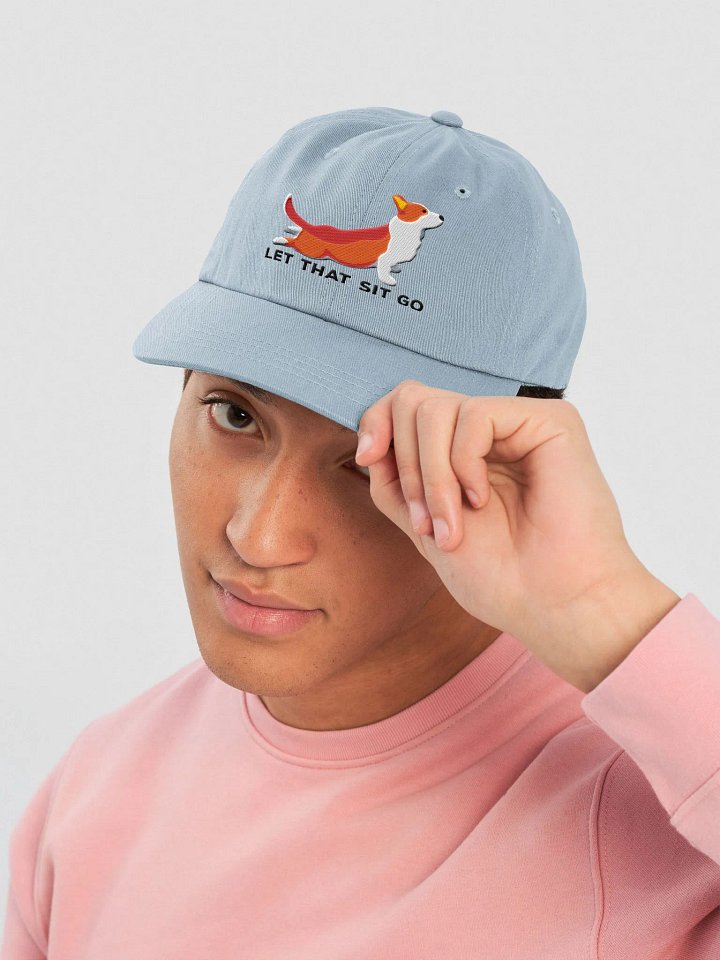 Let that Sit Go Classic Dad Hat(Embroidered) of a Cardigan Welsh Corgi product image (10)