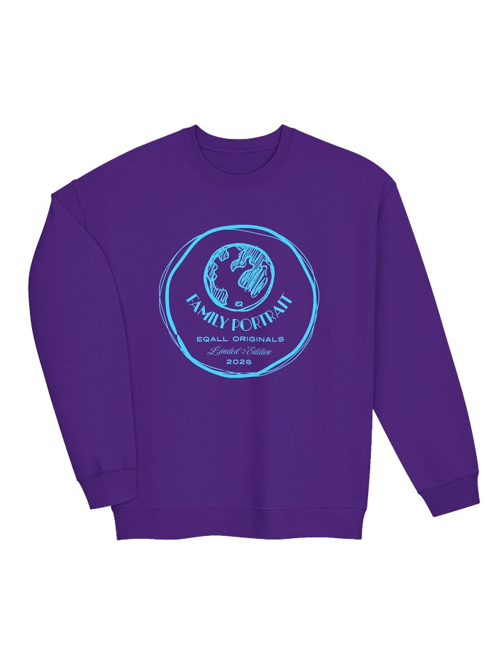 Earth Love_Family Portrait_Unisex Gildan Crewneck Sweatshirt EQALL® Originals_Blue product image (9)