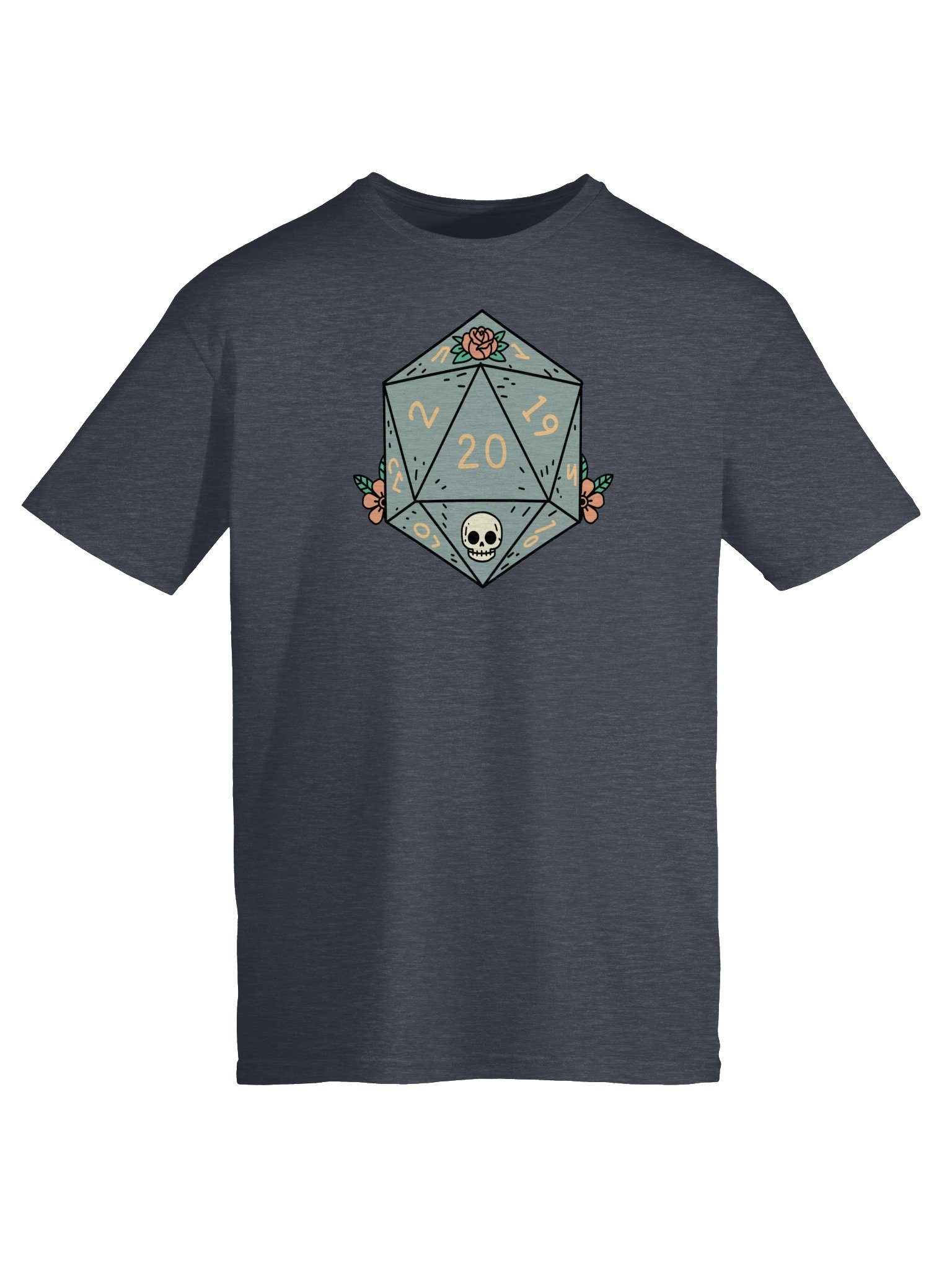 Floral Skull Nat 20 Dice Tee product image (30)
