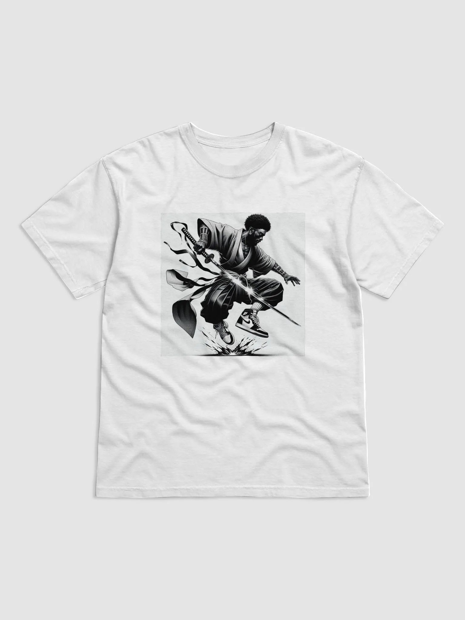 Black Samurai Tee White V2 product image (5)