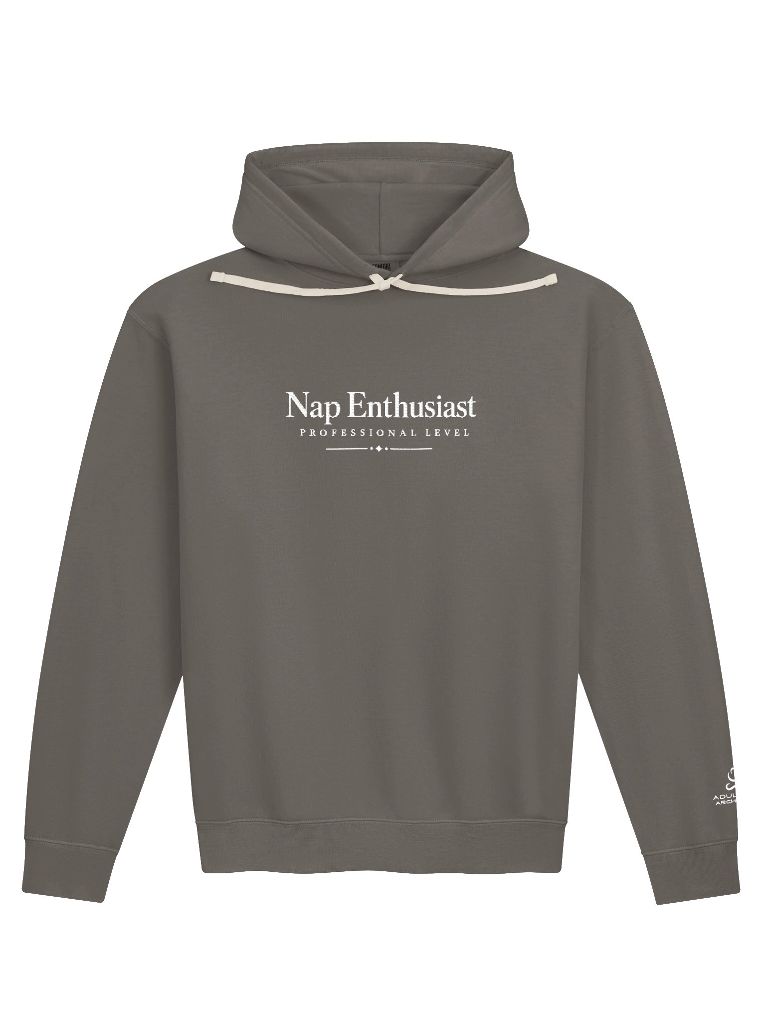 “Nap Enthusiast - Professional Level” — Unisex Garment-Dyed Fleece Hoodie product image (2)