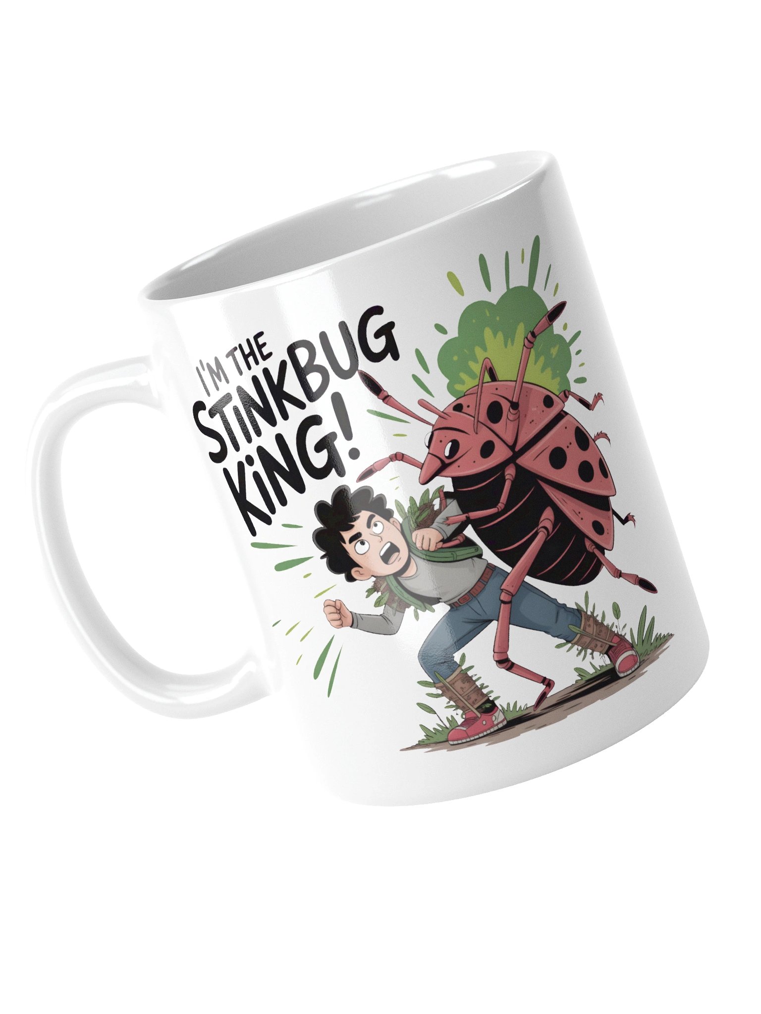 Stinkbug King White Glossy Mug product image (10)
