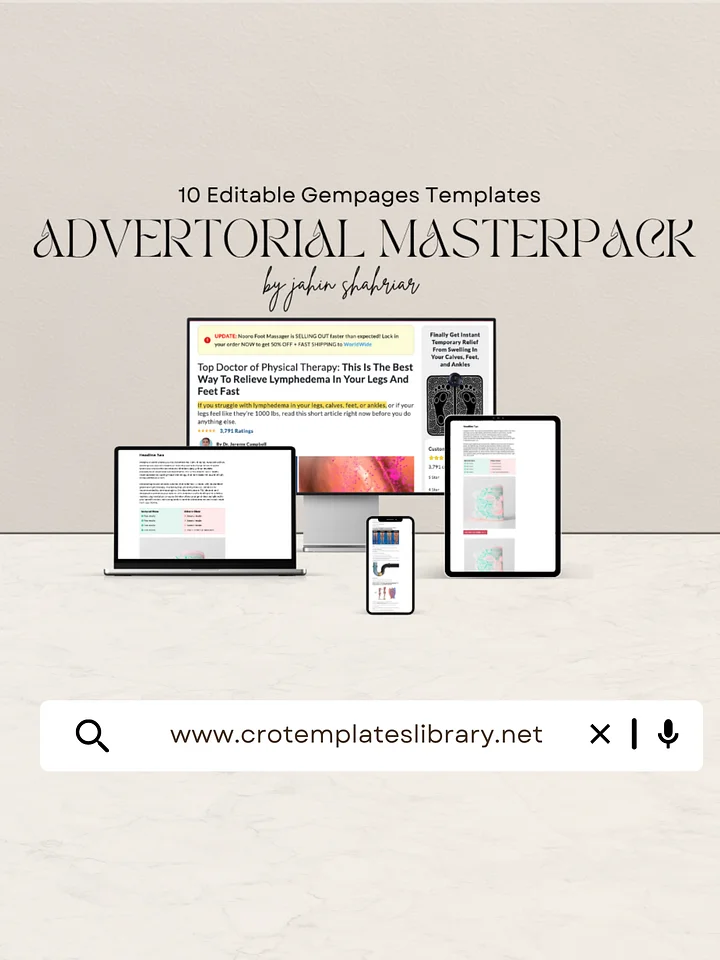 10 Gempages Advertorial Templates product image (1)