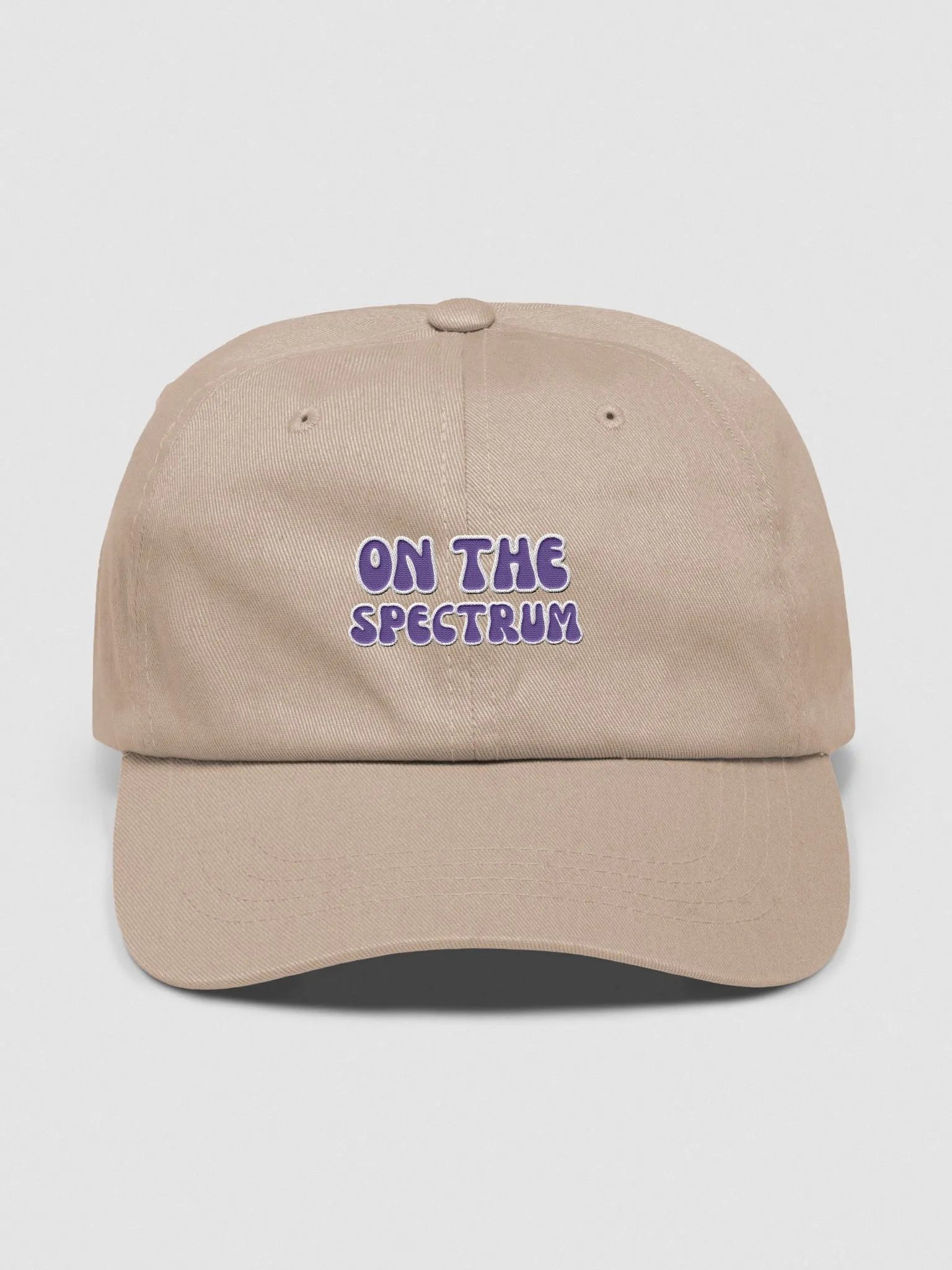 ON THE SPECTRUM (purple) groovy lined design embroidered classic dad hat product image (17)