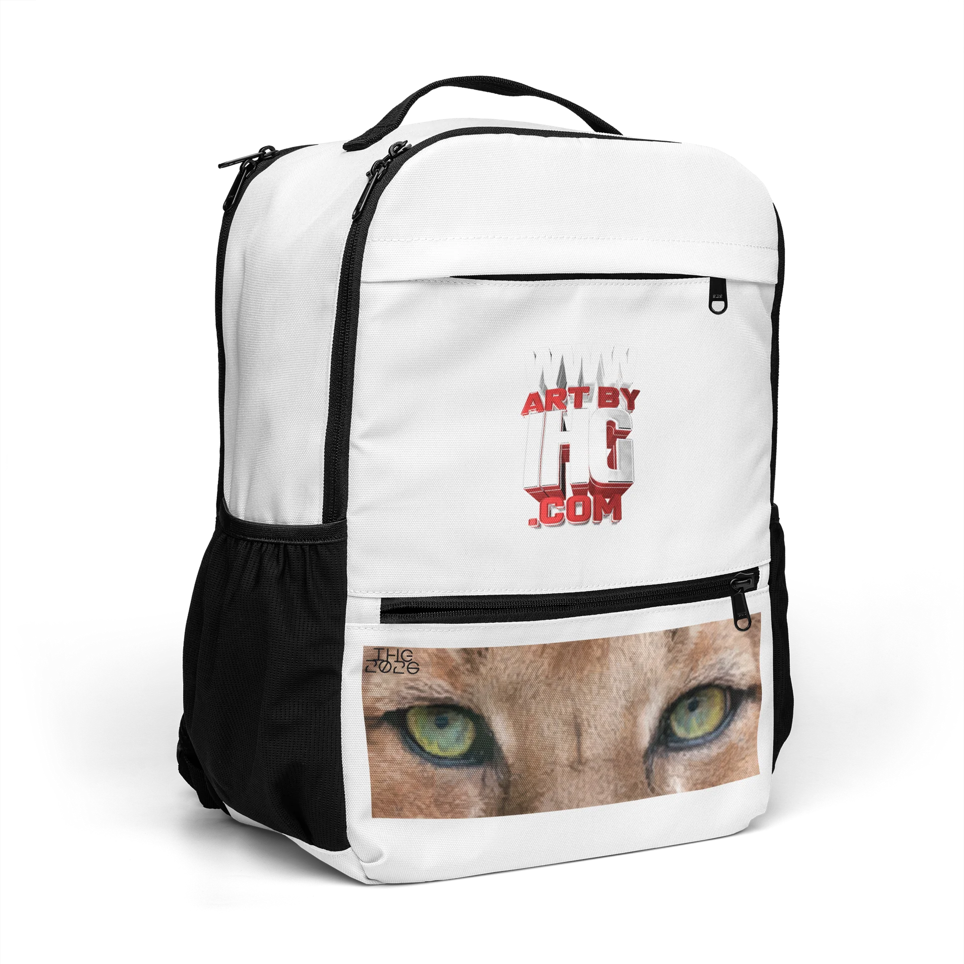 ArtByIHG.com Mountain Lion Eyes Digital Drawing Backpack product image (8)