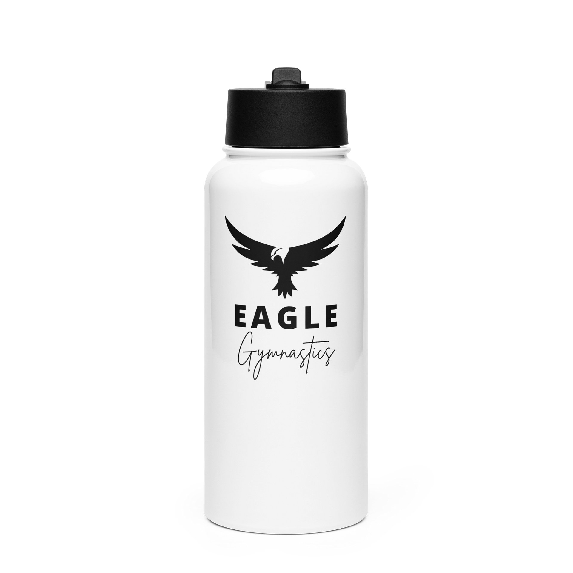 Eagle Stainless Steel Water Bottle with a Straw Lid product image (1)