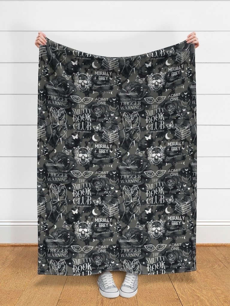 Seamless Fabric, Junk Journal, Dark Romance Floral, Grunge Bookish Style, Sublimation Pattern, Cozy DIY Craft Materials, Digital Download product image (4)