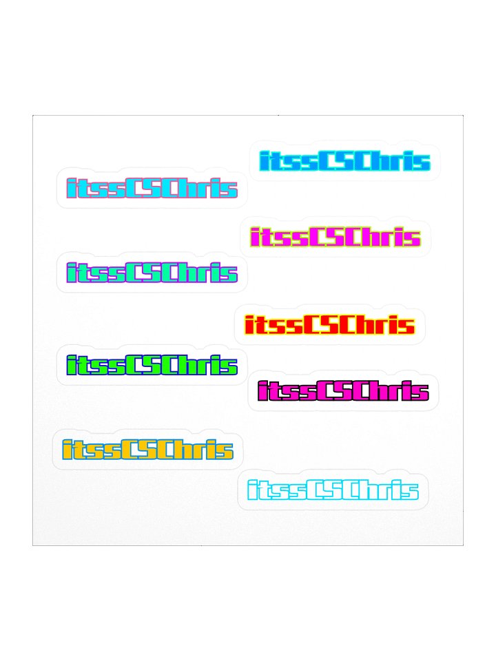 itssCSChris Stickers 9PK product image (1)