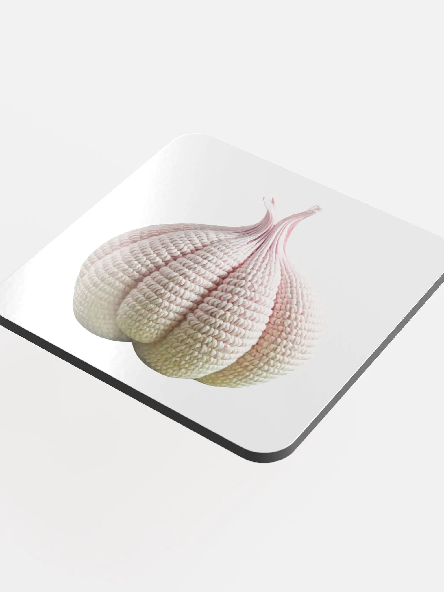 CozyAvocado Glossed Cork Coaster Garlic #1 product image (4)