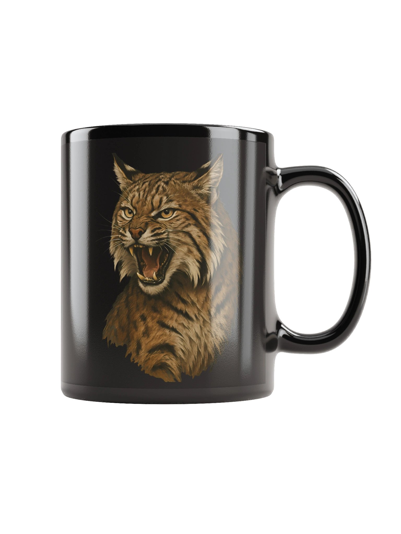 Coffee Mug Roaring Lynx Wildlife product image (2)