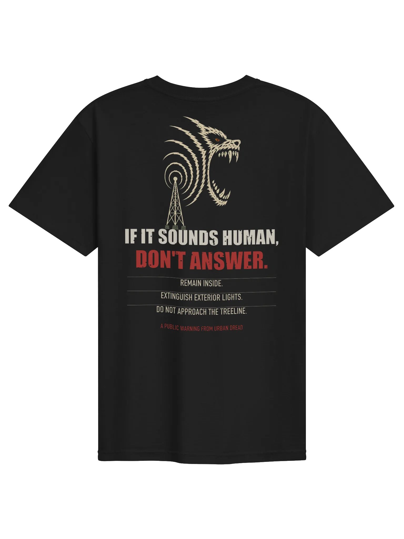 Don’t Answer the Scream — Dogman Warning T-Shirt product image (1)