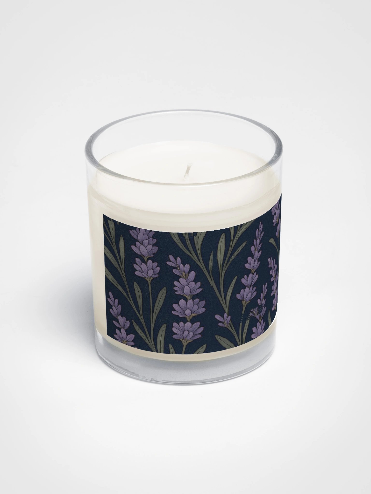 Lavender Soy Candle With Botanical Floral Design product image (2)