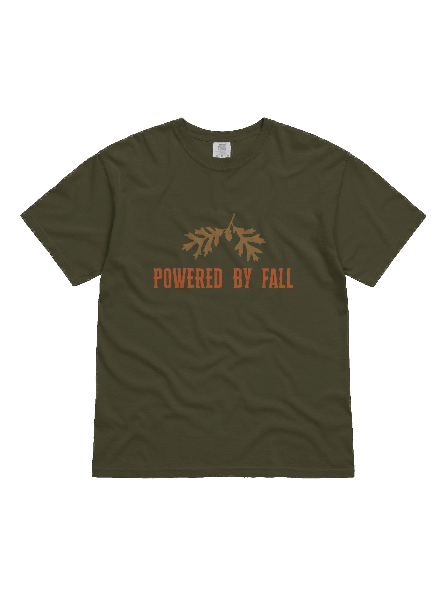 Powered by Fall T-Shirt – Cozy Autumn Graphic Tee for Pumpkin Spice Lovers product image (6)
