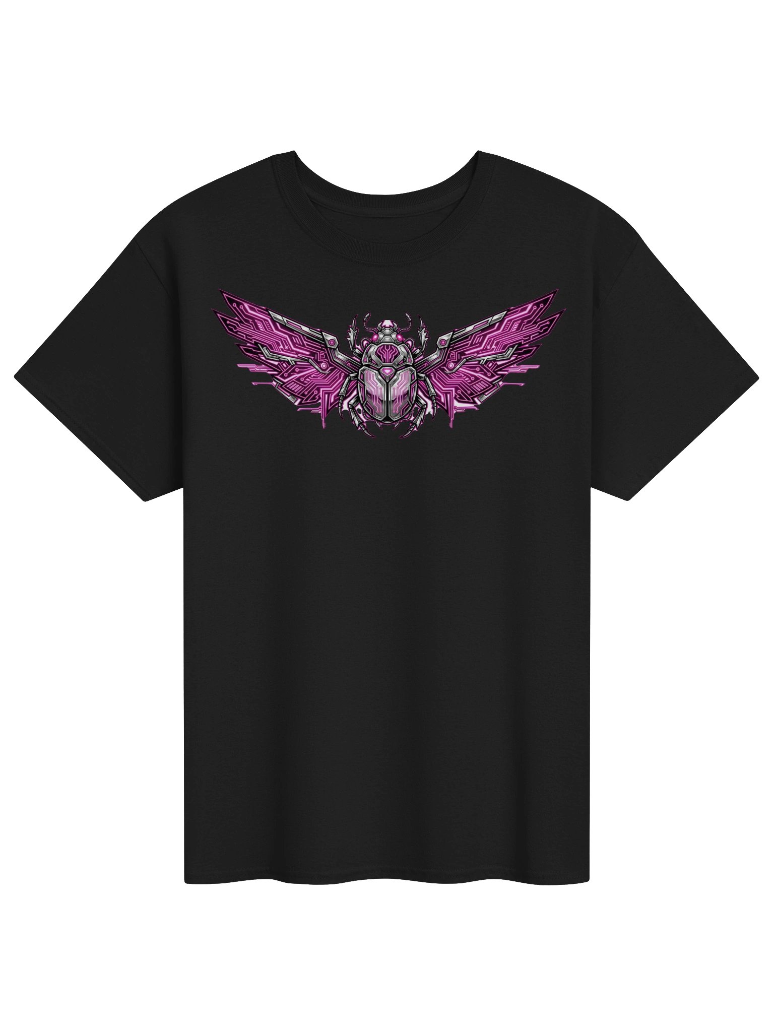 Neon Scarab Circuit Emblem Tee product image (1)