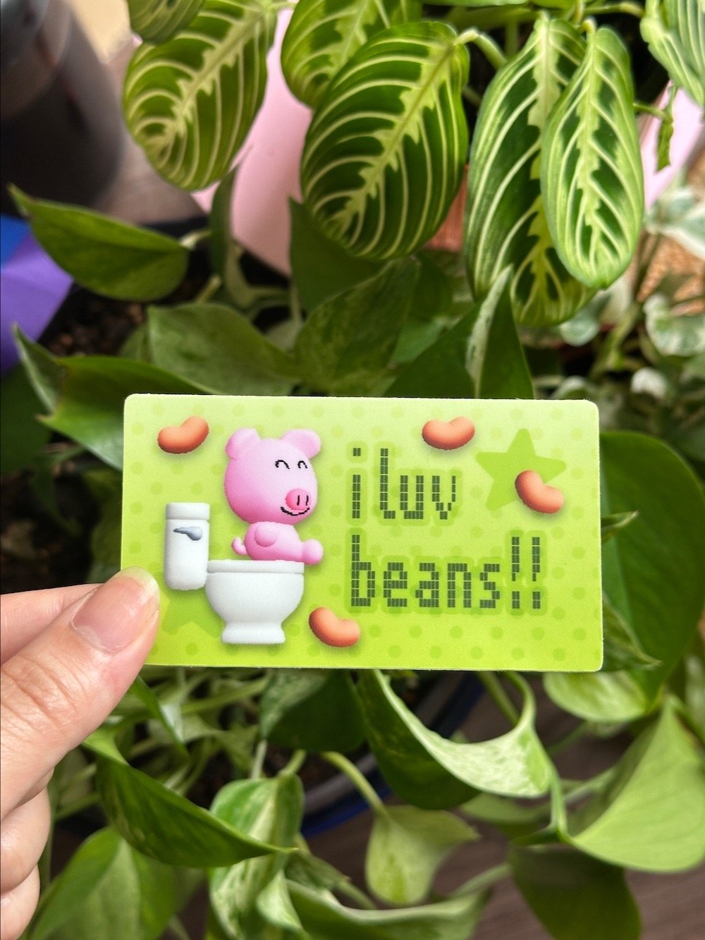 I Luv Beans Sticker product image (1)