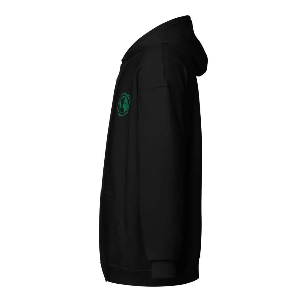 Heavy Zipper Hoodie, Unisex Embroidered logo product image (9)