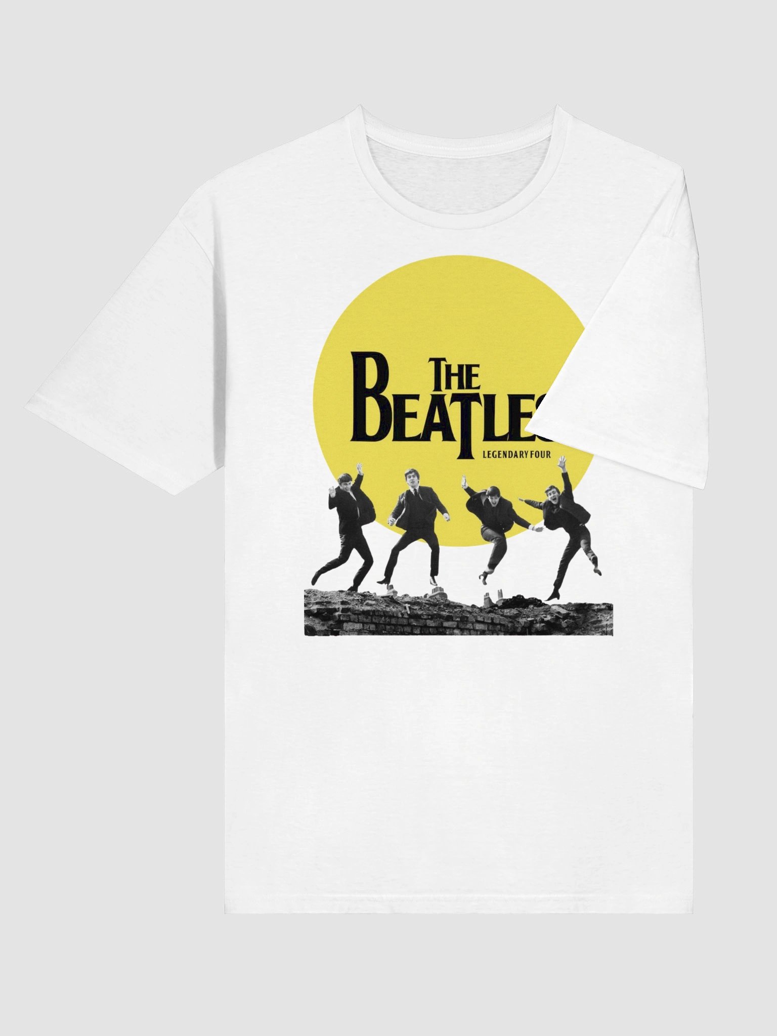The Beatles T-Shirt | Legendary Four Jumping Graphic Tee | Classic Rock Band Shirt product image (4)