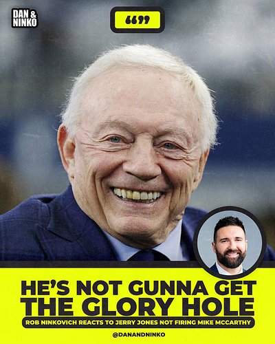 I think Jerry Jones gave up on his Glory Hole Pursuit with his decision to keep Mike McCarthy at HC.
#dallas #dallascowboys #...