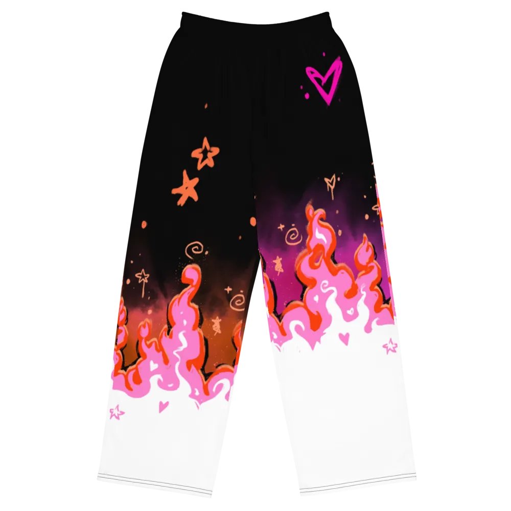 RISE Collection: Subtle Lesbian Pride Phoenix Wide Leg Pants product image (3)