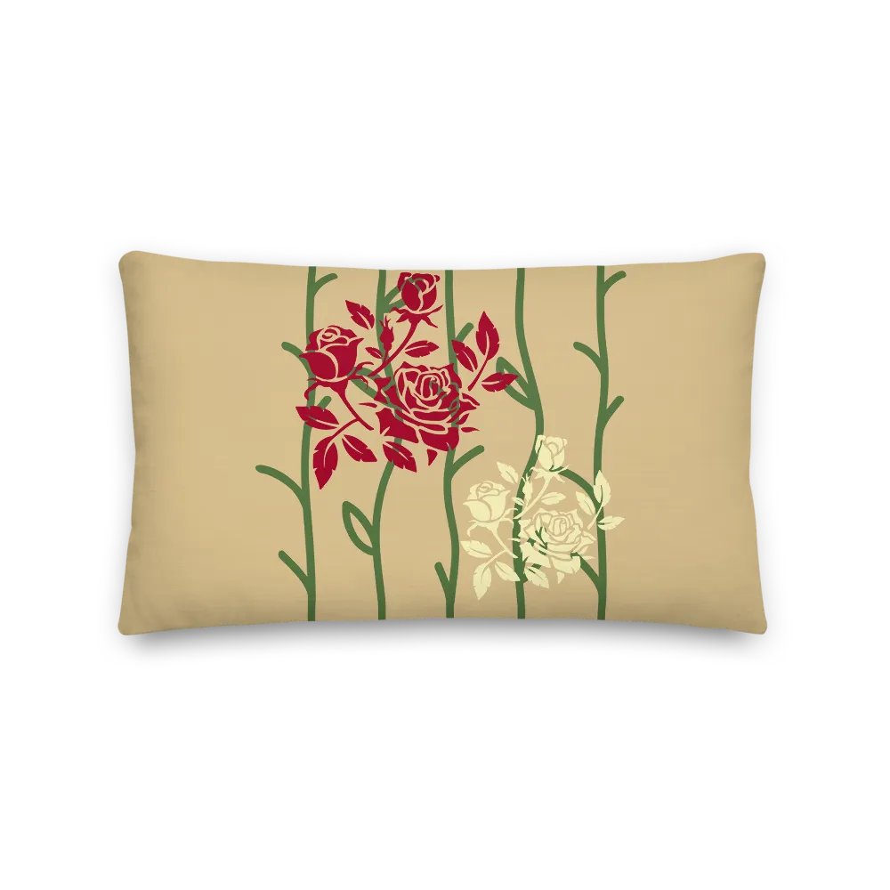 Bamboo Rose Garden Premium Pillow product image (2)