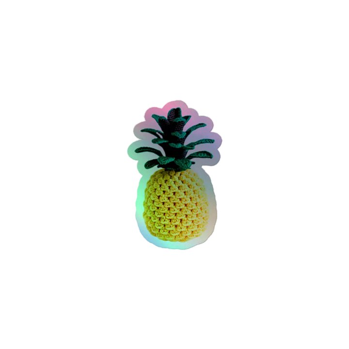 CozyAvocado Kiss-Cut Holographic Sticker Sheet Pineapple #2 product image (1)