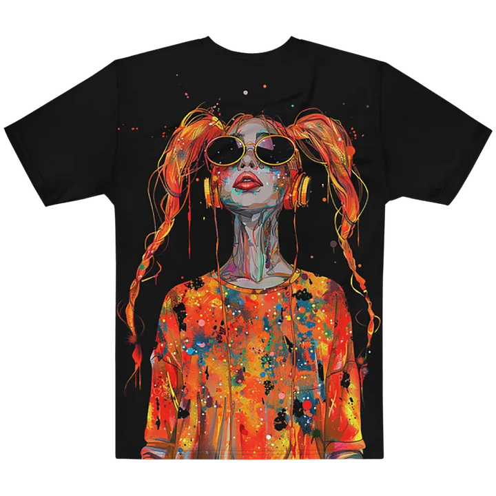Lit Projecktz Komm Hierher, Fühl Den Vibe AOP Graphic Tee product image (2)