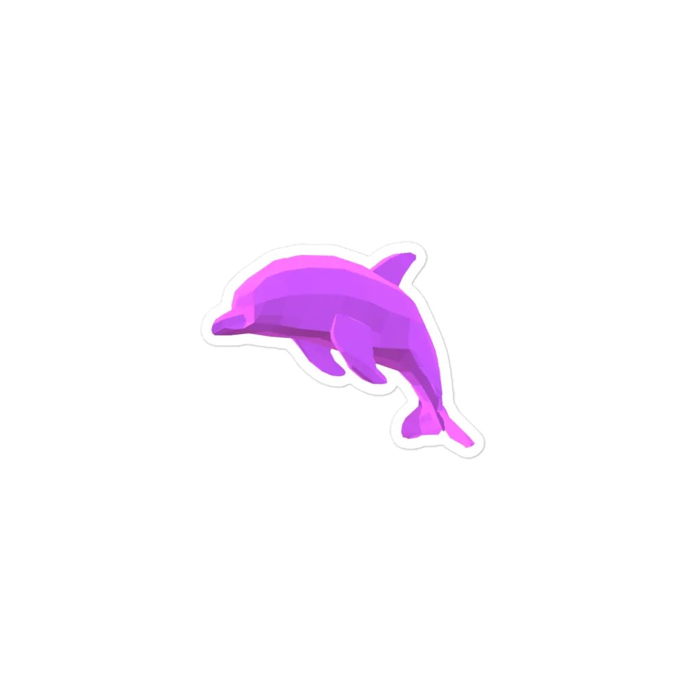 3D Dolphin Magnet 3
