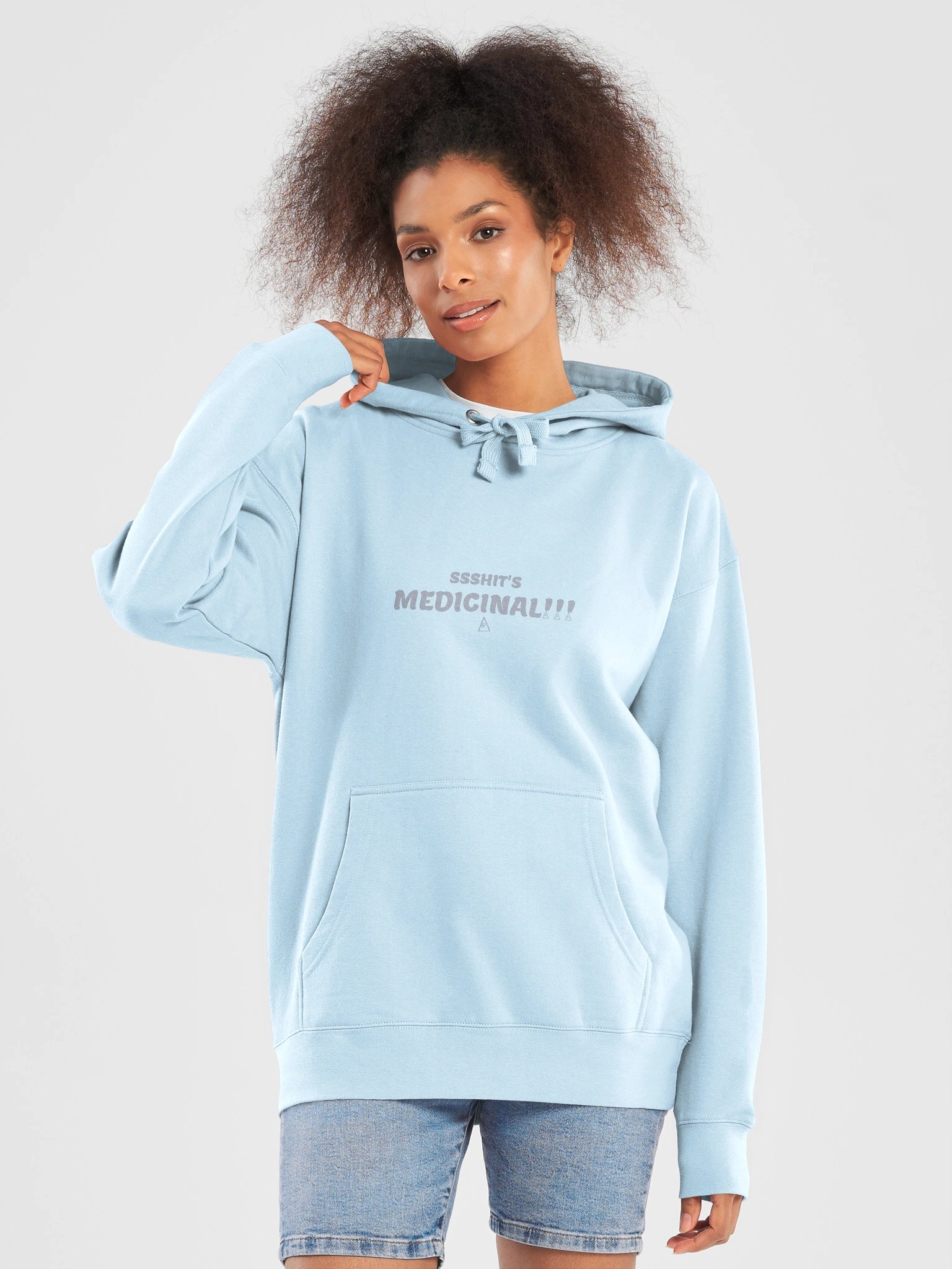 SSSHIT'S MEDICINAL!!! — Hoodie (Blue) product image (5)