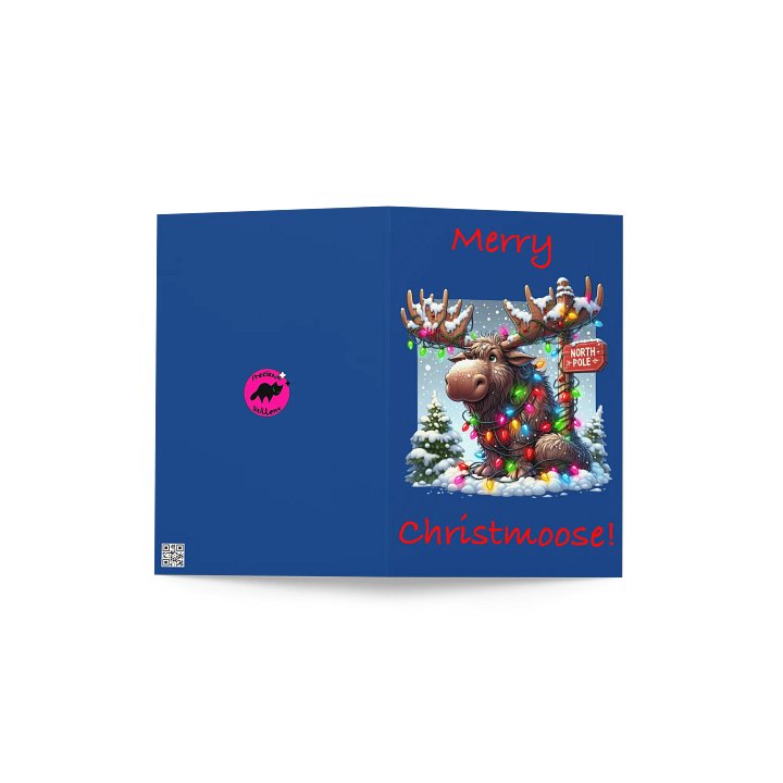 Merry Christmoose Greeting Card product image (2)
