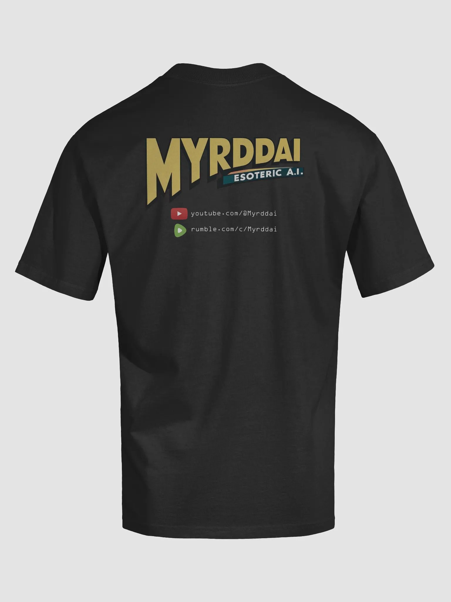 MYRDDAI: Esoteric A.I. Basic Oversized Tee with Back Logo product image (6)