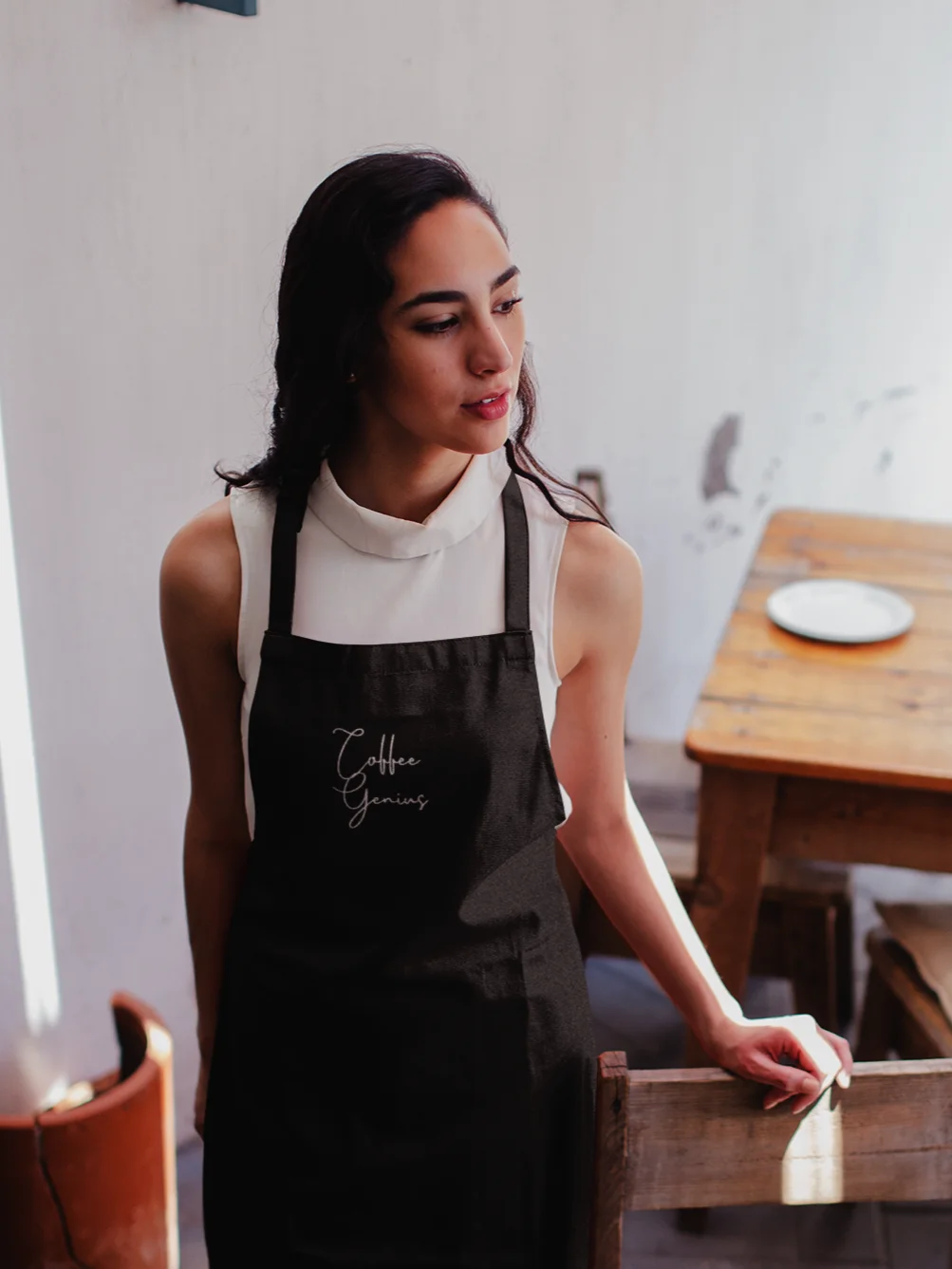 Coffee Genius Embroidered Apron product image (2)