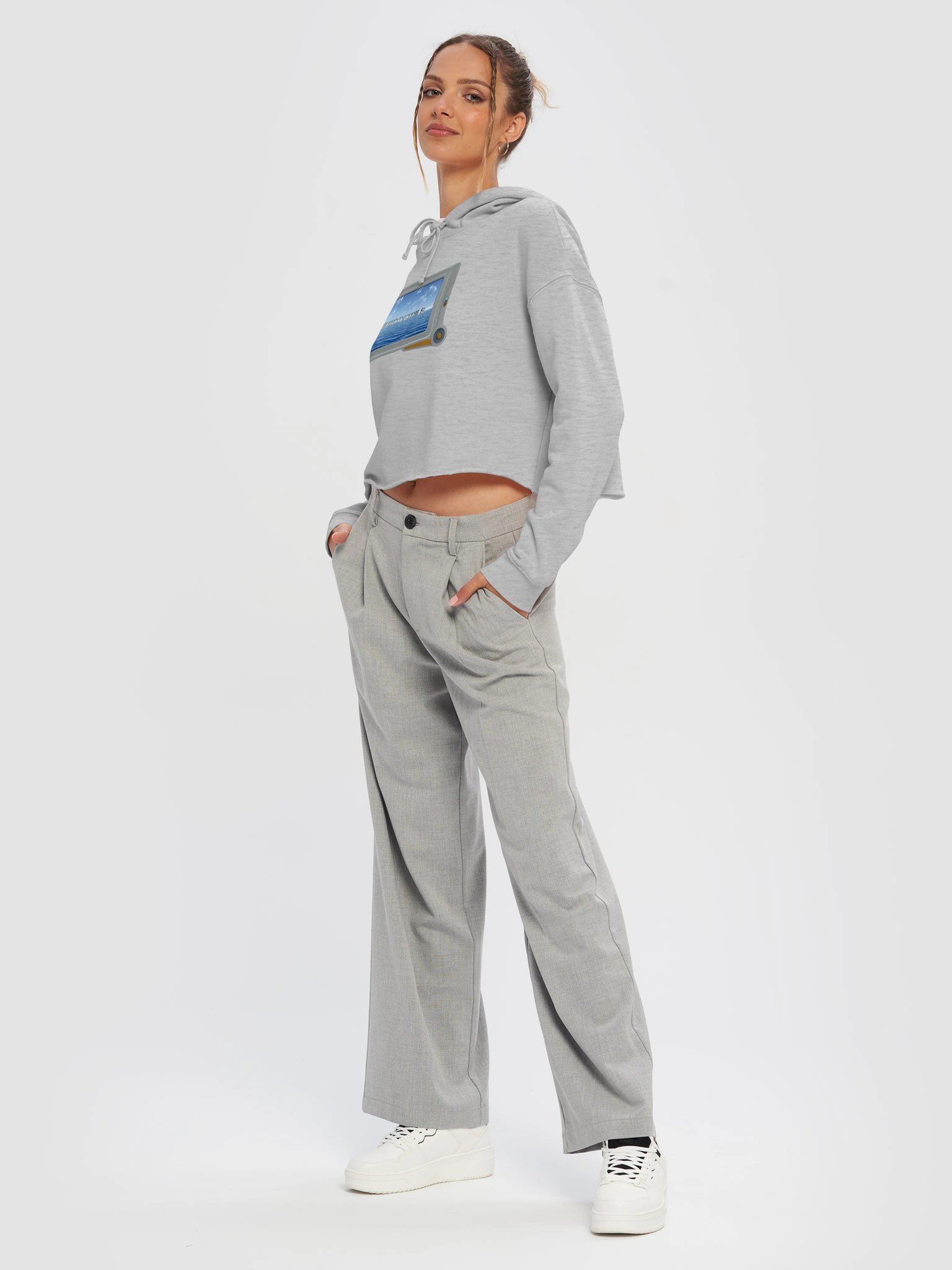 Dive In! - Independent Trading Co. Women’s Lightweight Cropped Hoodie product image (23)
