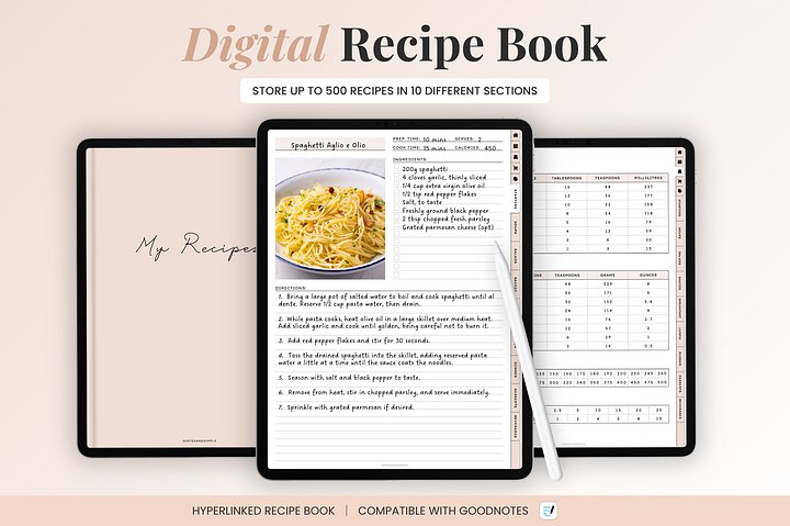 Digital Recipe Book - Peach product image (1)