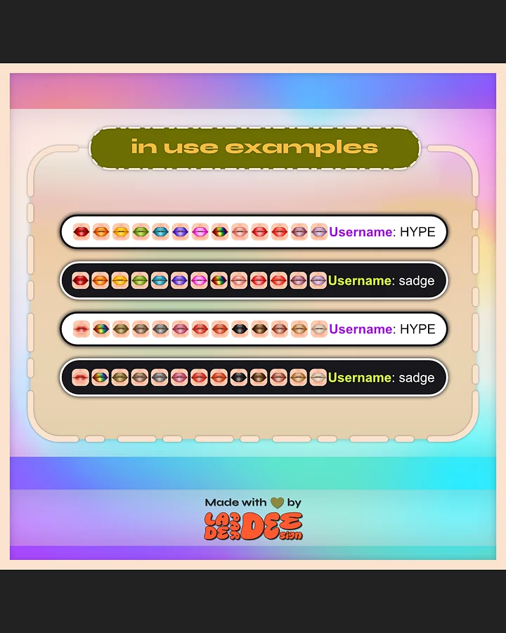 Lippie Badges [Fair Set] product image (2)