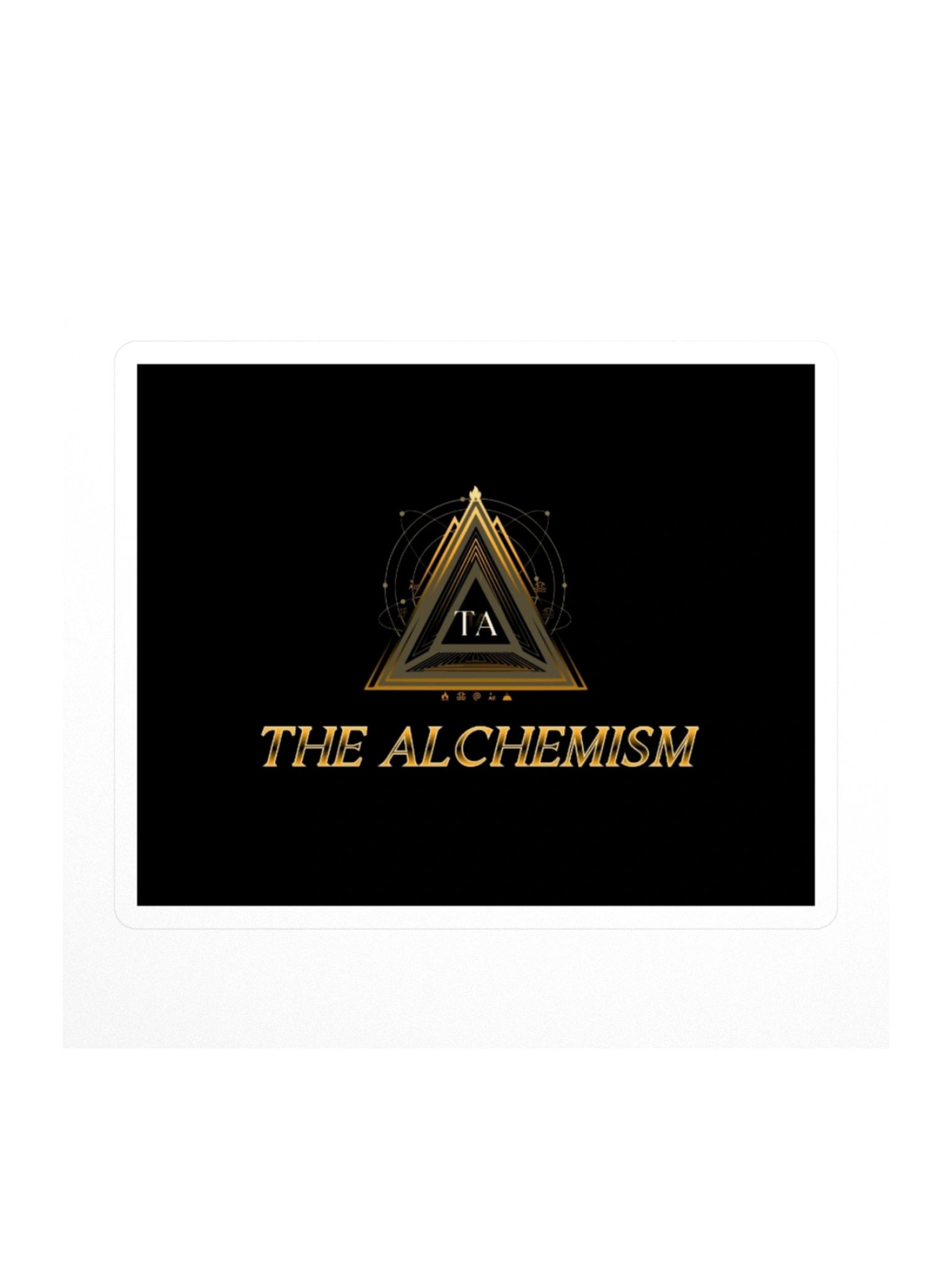 The Alchemism Gold Triangle Logo Kiss Cut Sticker product image (3)