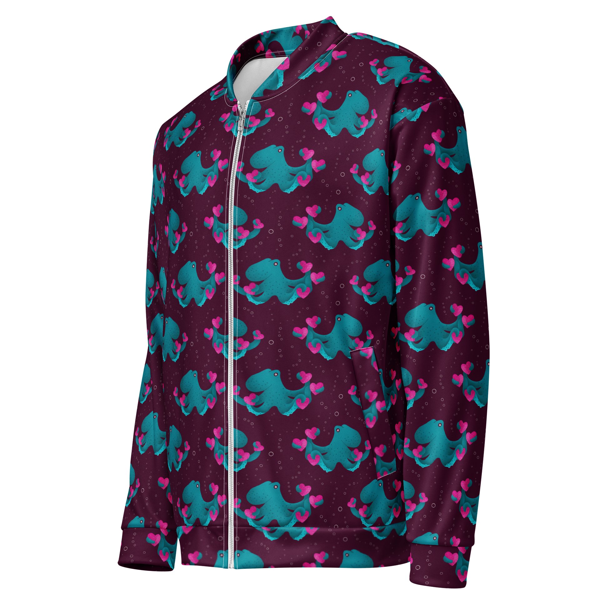 Octopus and Hearts Bomber Jacket product image (3)