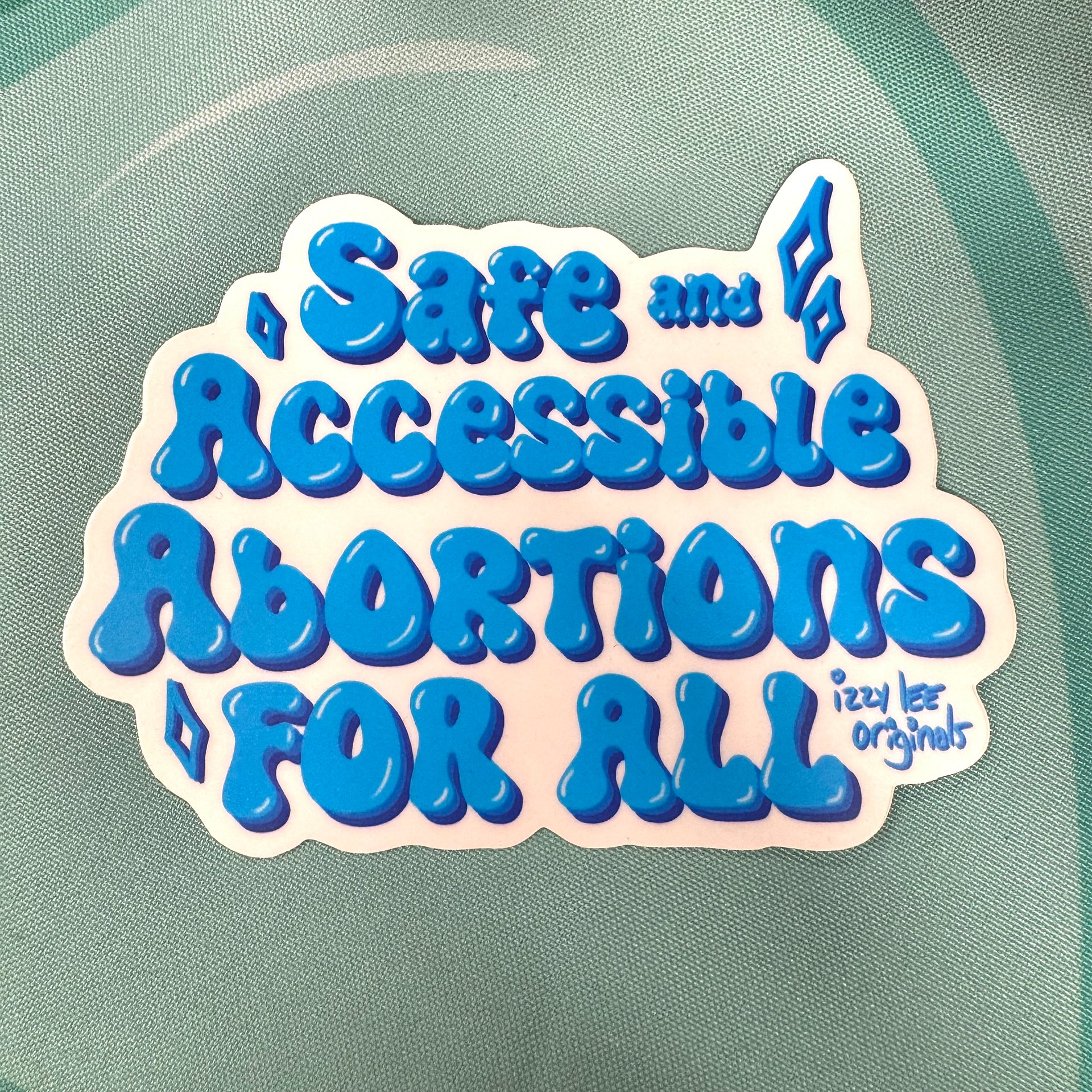Safe and Accessible Blue Sticker product image (1)