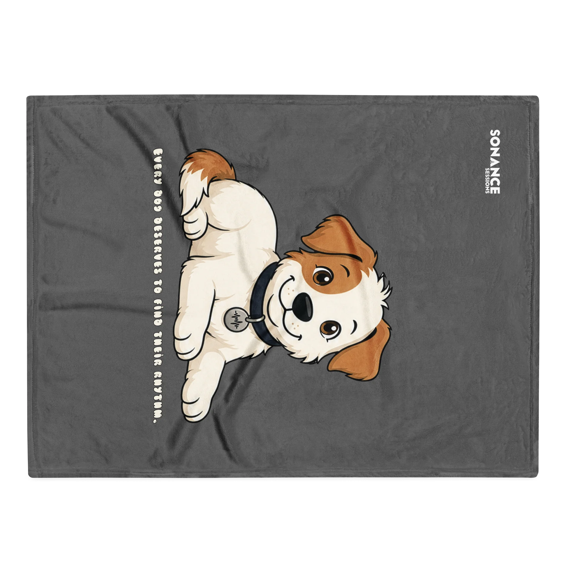 Sonance Dog Throw Blanket (Lying Down) Zambezi Grey product image (1)