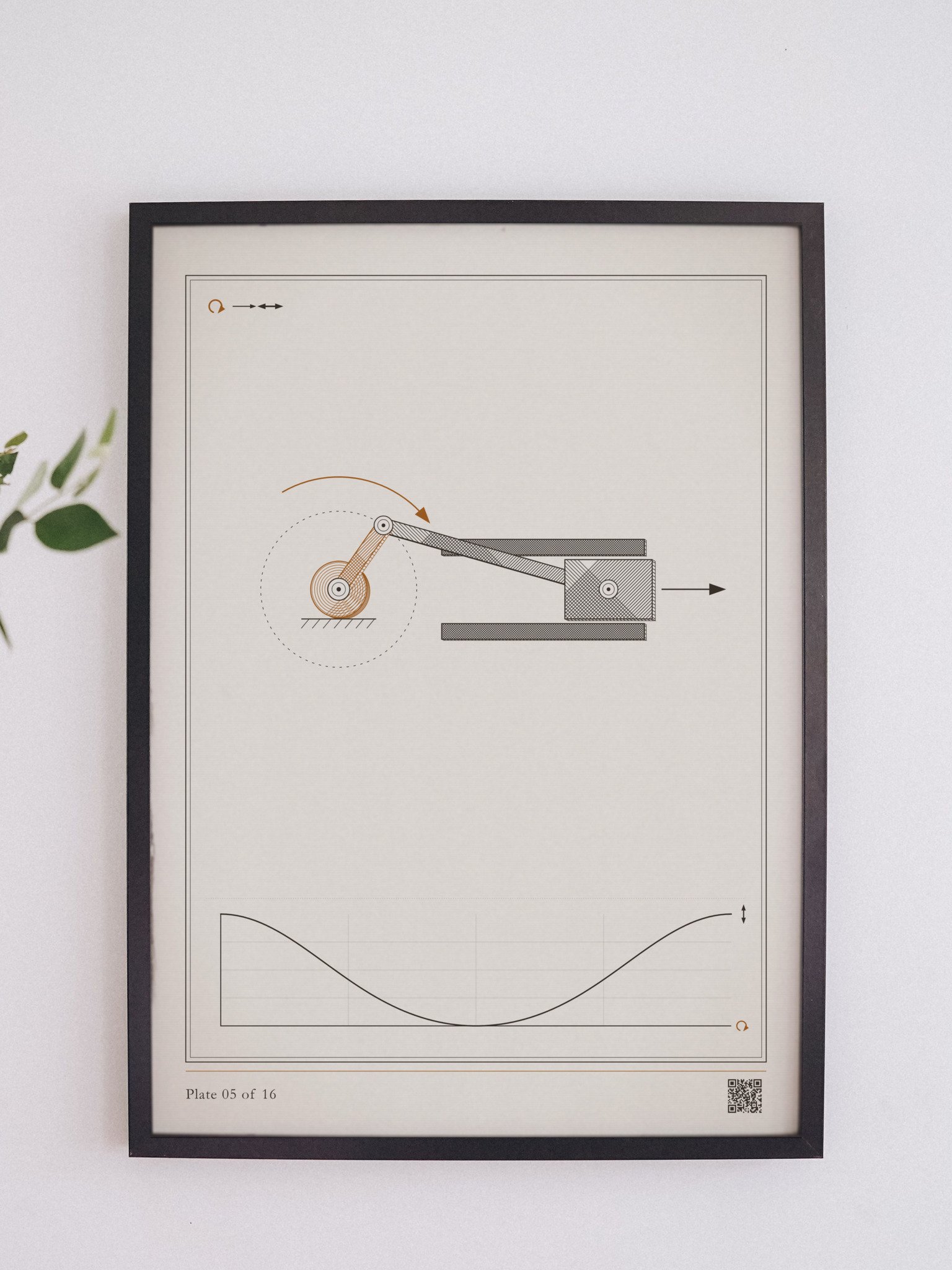 Slider-crank print, 12 x 16 in · MOTION 05 product image (6)