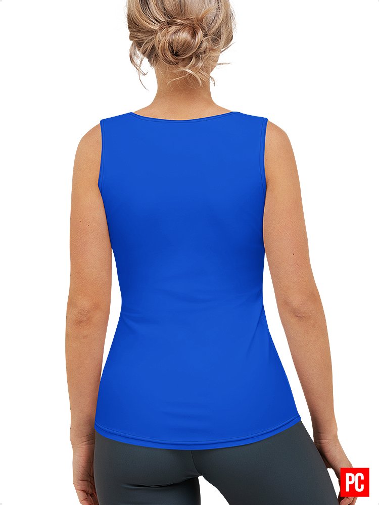 Plain Color Absolute Blue Tank Top product image (2)