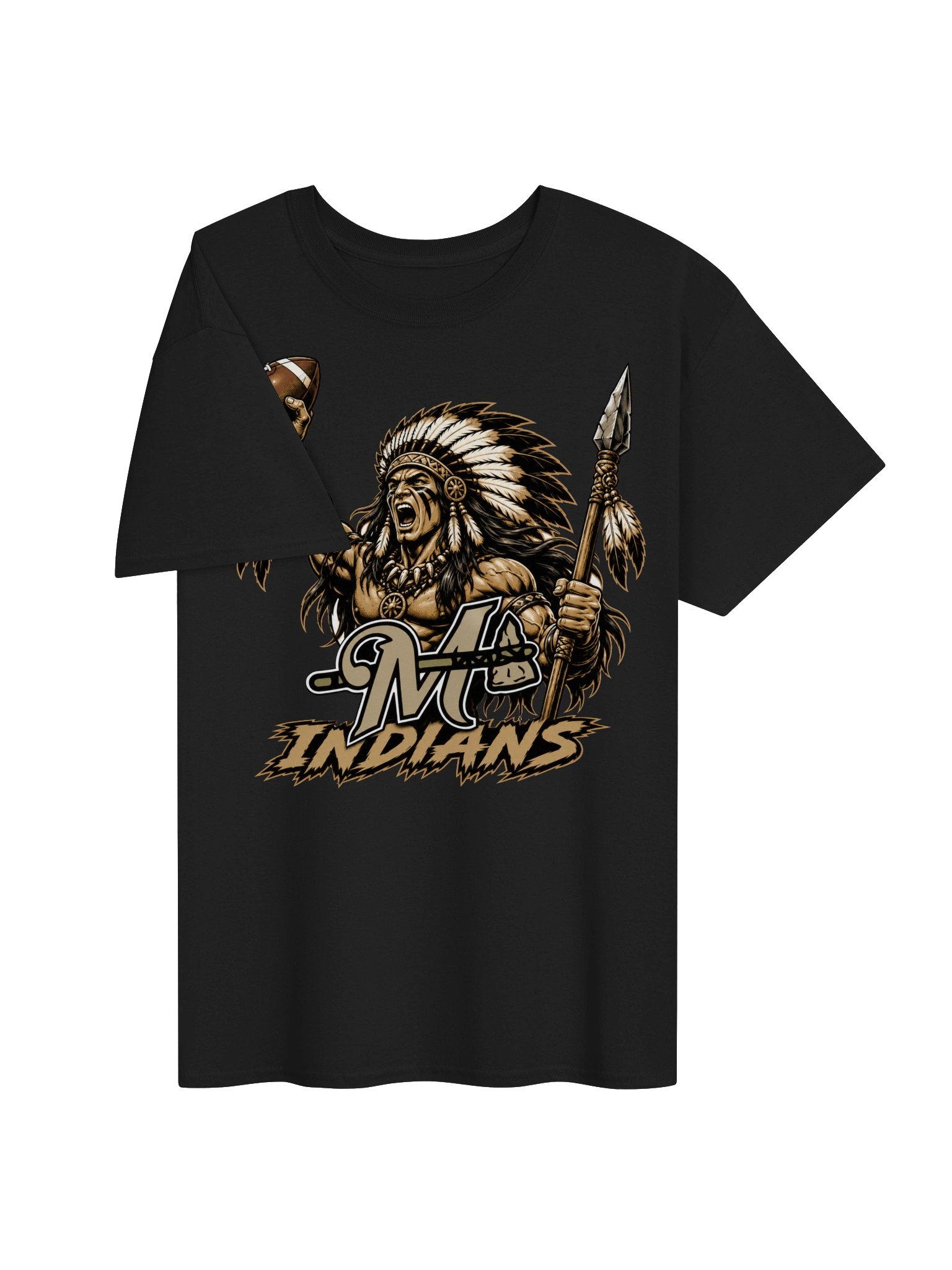 Marietta Football Yell. Gildan 5000 Heavy weight Tee product image (23)